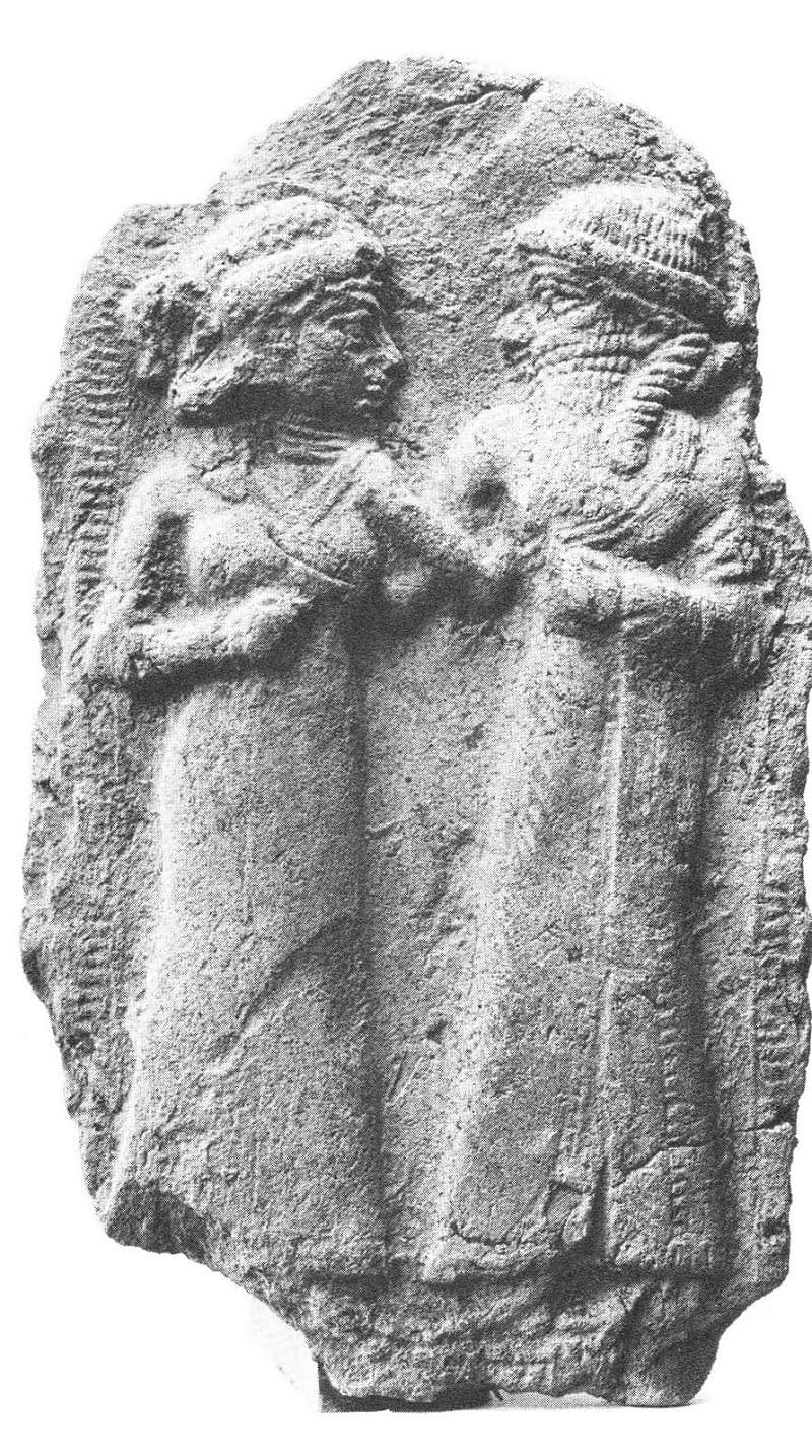 Ishtar and Tammuz ancient Sumerian image, 2111-2003 BC